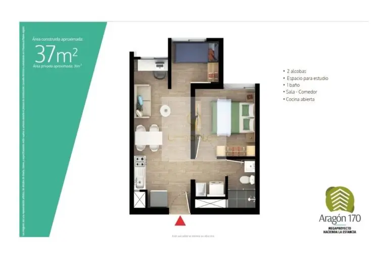 Vende Apartamento en Bogotá, Urbanlex área 37M2 235Millomes